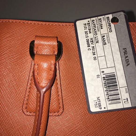 Prada Safiano Lux Rame Tote Bag - Picture 5 of 10